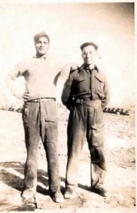Dad and 'Hussein' in Benghazi 1943